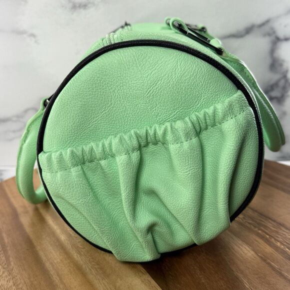 *VTG* FOX RACING Speedy Style Mint Green Handbag Zip Double Handle Purse - Picture 4 of 11